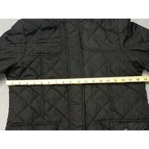 Me Jane Black Medium Zip/Button Double Front Pocket Polyester Hoodie Coat/Jacket